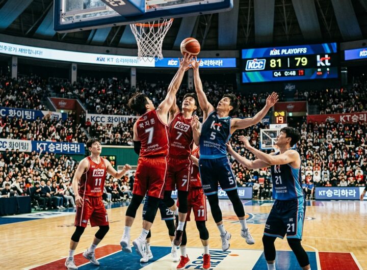 프로농구 6강 경쟁, 막판까지 계속된다 케이씨씨 부활과 케이티의 집념