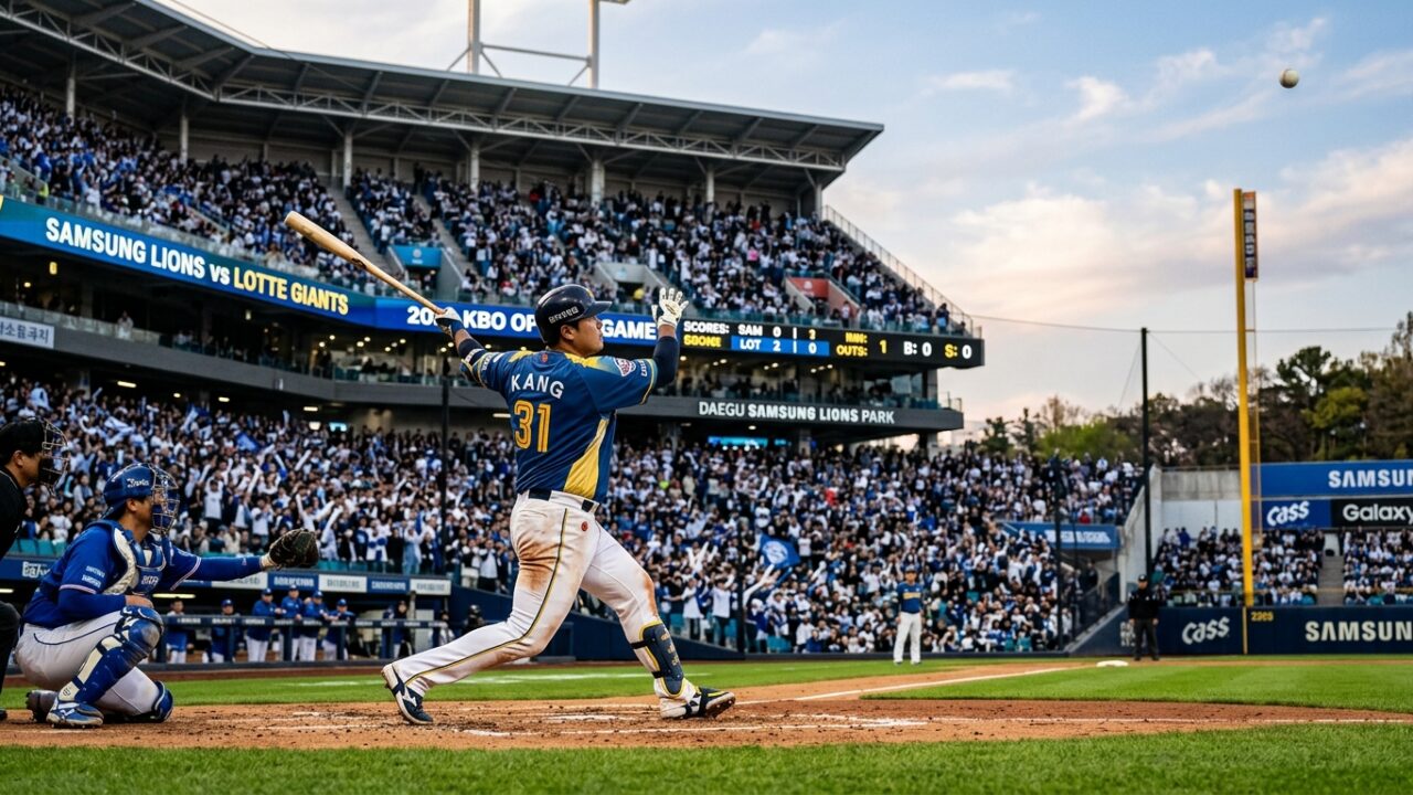 롯데 윤동희, 2026 프로야구 시즌 첫 포문 개막 홈런으로 장식