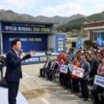 강원도 '격전지' 방문한 정청래, 지역 재탈환 목표 제시... "우상호는 대통령 측 인물" 발언